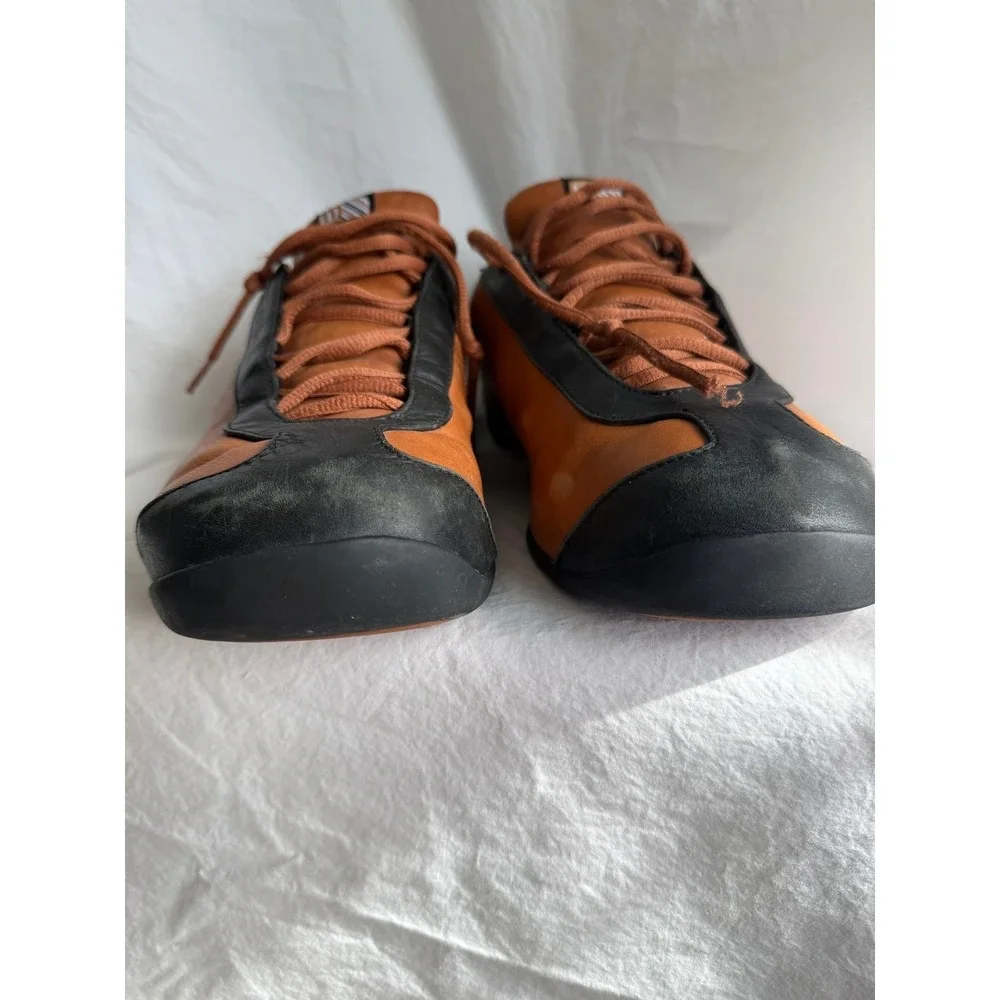 Wilson Legacy Collection Mens 13 Leather Sneakers Tan Black Low Top 57271